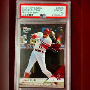Shohei Ohtani 2018 Topps Now Rare Rookie Card Home Run, PSA 10